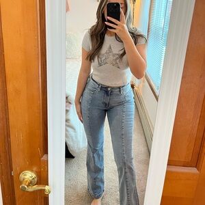 Kensie Light Blue Flare Jeans